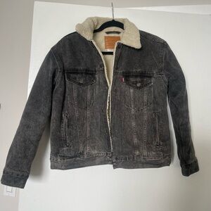 Levi’s Denim Sherpa Trucker Jacket
